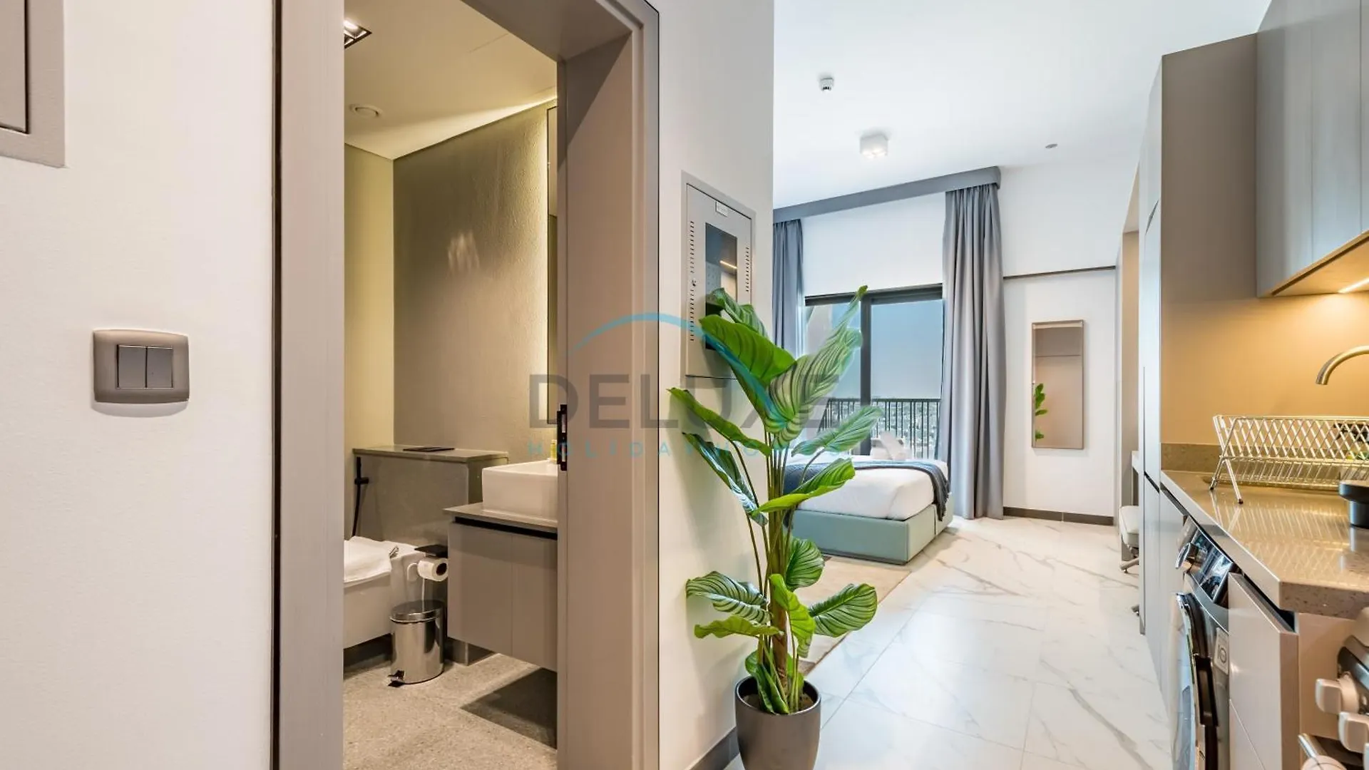 Stylish Studio Apartment In Mag Eye 910, Mohammad Bin Rashid City By Deluxe Holiday Homes Dubai